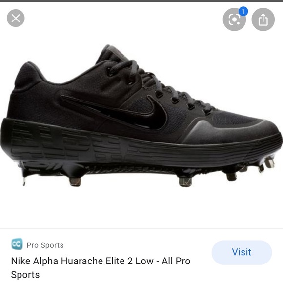 nike alpha huarache elite 2 low metal cleats
